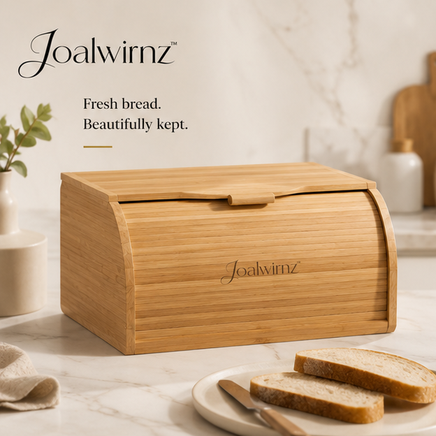 Joalwirnz™ Minimalist Bamboo Bread Storage Box